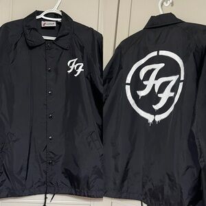 Black Foo Fighters Logo Windbreaker Jacket